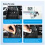 HALLOLUX de Nettoyage des têtes d'impression imprimante Compatible avec Kit Nettoyage imprimante pour Epson HP Canon Samsung et 
