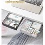 4cm Autocollant Boîte à Tiroirs Cachée Organisateur Rangement pour Bureau/Meubl