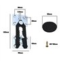 Be In Your Mind 4pcs Connecteur de Meubles Sectionnels de Canapé Pince Crocodile à Pression avec Vis et 12pcs Coussinets de Meub