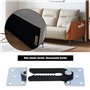 Be In Your Mind 4pcs Connecteur de Meubles Sectionnels de Canapé Pince Crocodile à Pression avec Vis et 12pcs Coussinets de Meub