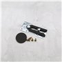 Be In Your Mind 4pcs Connecteur de Meubles Sectionnels de Canapé Pince Crocodile à Pression avec Vis et 12pcs Coussinets de Meub