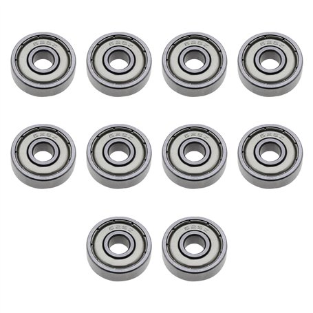 Create idea 10pcs 625ZZ Roulements à Billes à Gorge Profonde ABEC-5 Double Métal Scellé Roulement en Acier 5x16x5mm pour Machine