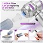 Romon Aspirateur à Main, Aspirateur Voiture Puissant sans Fil 4 in 1 16000PA Mini Aspirateur 3 Vitesses Aspirateur Portable Peti