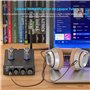 Fosi Audio T20 Amplificateur récepteur stéréo à tubes Bluetooth, 2.0 CH Classe D Préamplificateur numérique Mini Hi-Fi Ampère ac