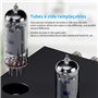 Fosi Audio T20 Amplificateur récepteur stéréo à tubes Bluetooth, 2.0 CH Classe D Préamplificateur numérique Mini Hi-Fi Ampère ac