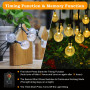 Realky Guirlande Lumineuse Exterieure 60 led warm