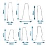 The Lord of the Tools 12pcs Pinces à Ressort de Retenue d'ampoule Phare pour Ampoules H1 H3 H4 H7 Feux de Croisement Pinces de S
