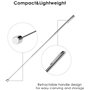 Queta 5Pcs Outil de Préhension Magnétique, 1.5/20lb Outil de Ramassage Aimanté et Miroir d'Inspection Carré/Rond, Avec LED et Po