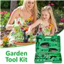 DUOJIN 10PCS Ensemble d'outils de Jardin, Kit d'outils de Jardin avec Truelle, D'outils de Jardinage Outils de Jardinage avec ét