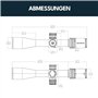 Vector Optics SCOL-57 Orion Pro Max 3-18 x 50 HD SFP Lunette de visée pour sport, airsoft et chasse, fusil à air comprimé, visiè