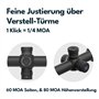 Vector Optics SCFF-58 Sentinel 5-25x50 HD FFP Lunette de visée optique pour chasse, airsoft, fusil à air, arbalète et tireurs sp
