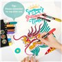 LUZOON Feutre Acrylique, 12 Couleurs Feutre Peinture Marqueur Acrylique Stylo Peintures Permanent Imperméables pour Pierre, Bois