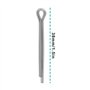 Be in Your Mind Lot de 20 goupilles de Frein à Disque de vélo en Acier - Compatible avec Shimano - Compatible avec Tektro