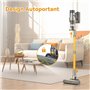 aonus Aspirateur Balai sans Fil 45KPa/580W/70Min, Aspirateur sans Fil Puissant avec Écran Tactile LED, Autoportant, Brosse Anti-
