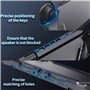 HEYSTOP Coque de Protection pour Nintendo Switch 2 Dockable Housse de Protection en TPU pour Console Switch 2 et Poignées avec C