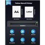 MUNBYN 2025 Nouveau 300DPI Thermocopieur Tatouage Bluetooth ITP06, 20 Feuilles Imprimante Transfert, Imprimante Stencil Tatouage