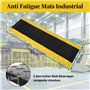 uyoyous 150 x 50 cm - Tapis de travail anti-fatigue - Avec dos en caoutchouc de 25 mm - Sur pied ergonomique avec bord jaune - E