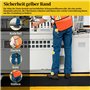 uyoyous 150 x 50 cm - Tapis de travail anti-fatigue - Avec dos en caoutchouc de 25 mm - Sur pied ergonomique avec bord jaune - E