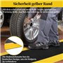 uyoyous 150 x 50 cm - Tapis de travail anti-fatigue - Avec dos en caoutchouc de 25 mm - Sur pied ergonomique avec bord jaune - E