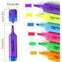 DERAYEE Highlighter Surligneurs, 6PCS Surligneur Fluo Pailleté- Coloris Assortis