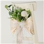 Tulle “Vive les Mariés” 8cmx10m Rouleau Ruban Blanc Paillette Décoration Mariage pour Nœud Voiture Chaise Table Bouquet Emballag