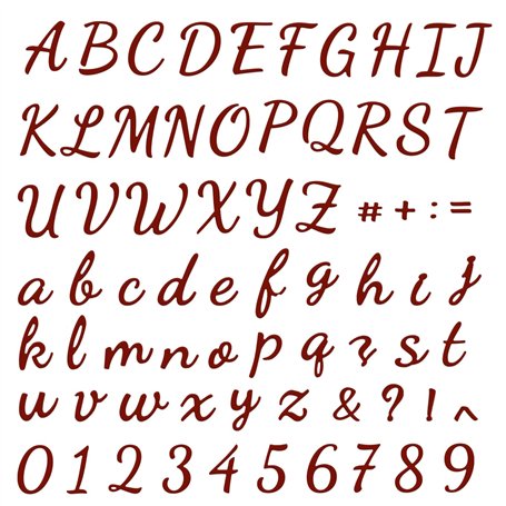 Matrice Découpe Noël Métal Chiffre 0-9 Lettre A-Z Pochoir Cutting Dies Bricolage Artisanat Décoration Avent Scrapbooking Carte V