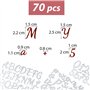 Matrice Découpe Noël Métal Chiffre 0-9 Lettre A-Z Pochoir Cutting Dies Bricolage Artisanat Décoration Avent Scrapbooking Carte V
