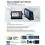 Xinuo XF-520 Navigateur GPS marin 5" Écran LCD couleur positionnement navigation GPS avec Xinuo-map