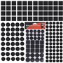 SULOLI 140pcs Patins pour Meubles，3 Tailles Patins en Feutre Noir Auto-Adhésifs Protecteur de Sol Tampon Feutre，Patins Feutre po