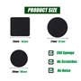 SULOLI 140pcs Patins pour Meubles，3 Tailles Patins en Feutre Noir Auto-Adhésifs Protecteur de Sol Tampon Feutre，Patins Feutre po