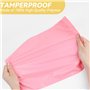 SULOLI Rose Enveloppe Plastique Expedition en 5 Tailles—100pcs Sacs d'Expédition Envoi Postal ，Sac d'Emballage Opaque Imperméabl