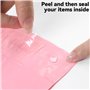 SULOLI Rose Enveloppe Plastique Expedition en 5 Tailles—100pcs Sacs d'Expédition Envoi Postal ，Sac d'Emballage Opaque Imperméabl