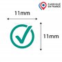 Tampon check | 11mm | Cachet encreur validation | check ink stamp