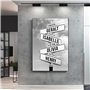 Image sur toile Panneau de signalisation d'intersection personnalisé avec noms Dates Peinture Cadeau de fête des pères de famill
