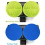 électronique sans Fil de Remplacement de Balai à Franges à récurer Pads, 8 Patins en Microfibre et 8polisher Coussinets pour Une