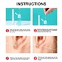Nettoyer de trou d'oreille, solution de nettoyant piercing 25 ml et 70 trous d'oreille Ligne nettoyage Floss Set Aftercare Odor 