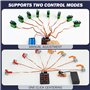 RC Servo Controller 8 canal Testeur servo réglable manuellement avec fonction de centrage pour 5-8, 4 V Servos Over-Current Prot