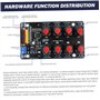 RC Servo Controller 8 canal Testeur servo réglable manuellement avec fonction de centrage pour 5-8, 4 V Servos Over-Current Prot