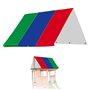 Remplacement de la canopée de Jeu, canopée Terrain Jeu Tissu Oxford 52x90 Pouces, Ensemble balançoire étanche étanche à la pouss