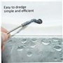 Réfrigérateur Brosse Brosse en Acier Inoxydable Long Flexible Nylon Fridge Dut Double Trou Nettoyer de Sabot d'eau Frozen Rettra