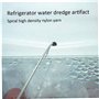 Réfrigérateur Brosse Brosse en Acier Inoxydable Long Flexible Nylon Fridge Dut Double Trou Nettoyer de Sabot d'eau Frozen Rettra
