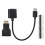 Pour Raspberry Pi Zero Kit, jeu de broches de cordon d'adaptateur sans fil pour micro-ordinateur