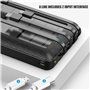 Luqeeg Source D'énergie Solaire, Banque d'alimentation Portable 30000mah, Batterie Externe Camping avec 2 éclairages LED Chargeu