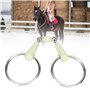 Mors de Bouche de Cheval à Anneau Lâche, Doux et Flexible Professionnel en Caoutchouc Moyen Résistant à la Rouille Mors de Bouch
