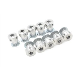 10 pièces 12 dents trapèze T2.5 poulie de distribution alésage 5mm aluminium for largeur 6mm T2.5 courroie synchrone T2.5 poulie