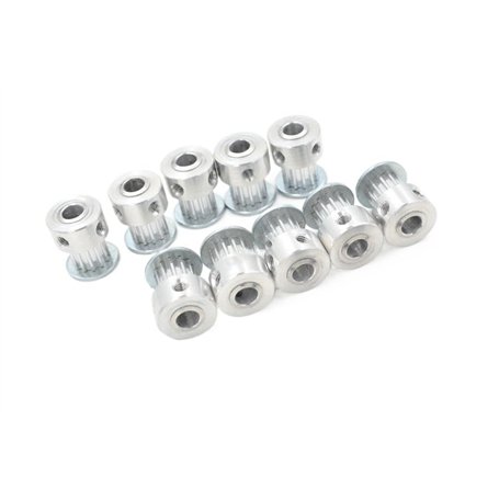 10 pièces 12 dents trapèze T2.5 poulie de distribution alésage 5mm aluminium for largeur 6mm T2.5 courroie synchrone T2.5 poulie