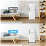 Mini tapis en silicone pour réfrigérateur, avec bords surélevés de 2,3 cm, 60 x 60 cm, tapis doux sous le réfrigérateur, tapis d