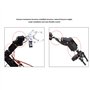 Tatiy Kit de Bras Mécanique de Robot 6DOF, Pince de Programmation Robotique avec 6 Servomoteurs, Pièces de Robot Industriel de M