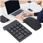 Faceuer Combo Clavier Numérique et Souris sans Fil, Clavier Numérique et Souris sans Fil Sensible à 2,4 GHz 1200 DPI pour Ordina
