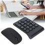 Faceuer Combo Clavier Numérique et Souris sans Fil, Clavier Numérique et Souris sans Fil Sensible à 2,4 GHz 1200 DPI pour Ordina